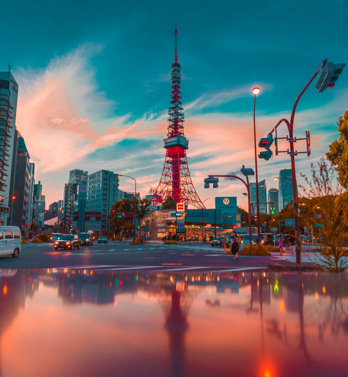 Tokyo skyline at night